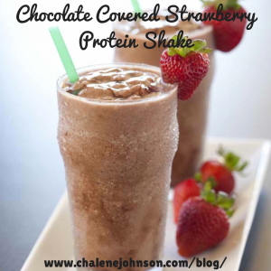 Chocolate Covered Strawberry Protein Shake