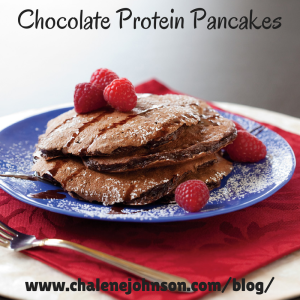 Chocolate Protein Pancakes