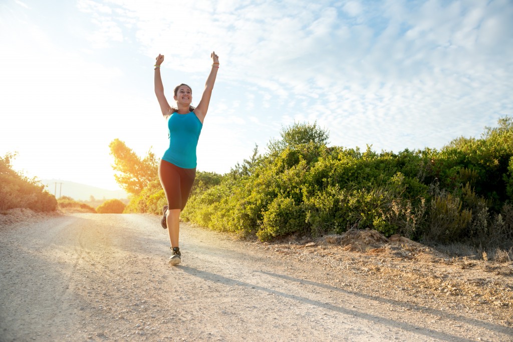 girl jogging