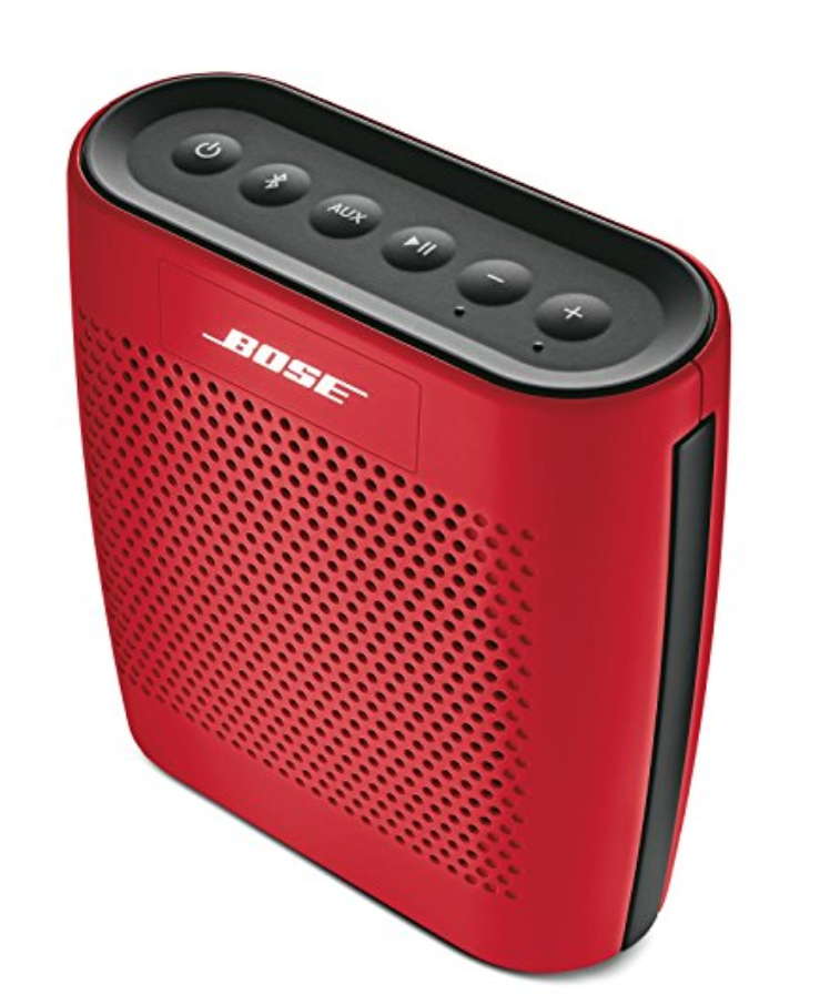 a red speaker