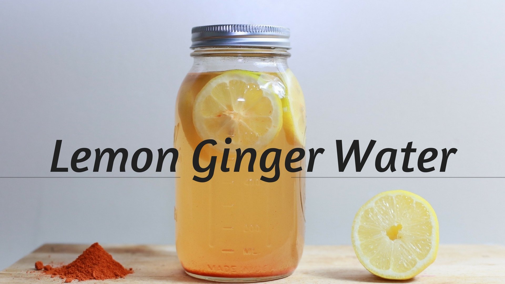 Boost your Metabolism with Lemon Ginger Water