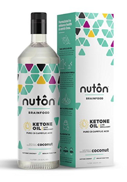 a bottle of nutton ketonee oil next to a box